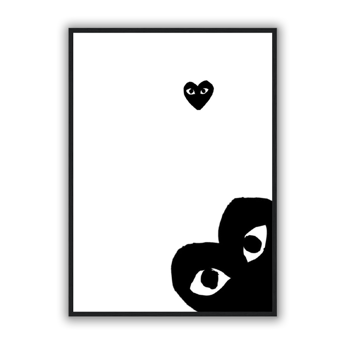 Luxury Black Heart Poster