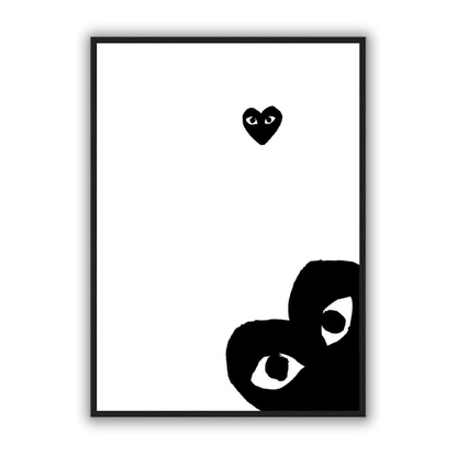 Luxury Black Heart Poster