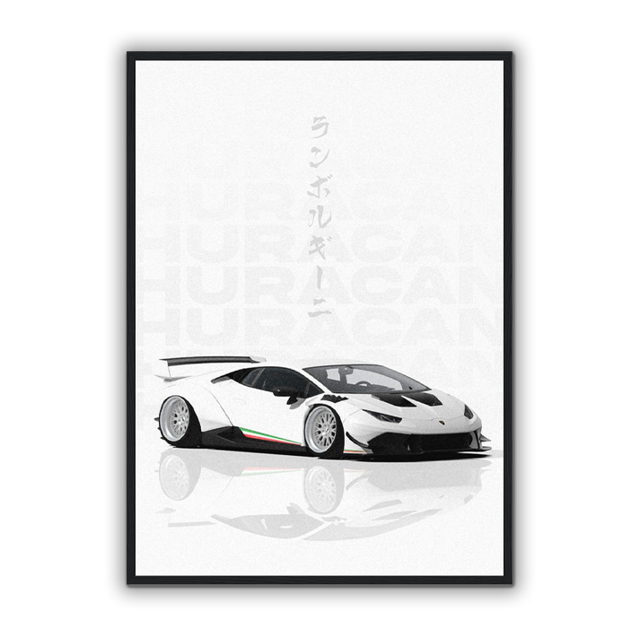 Widebody Lamborghini Huracan Poster