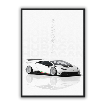 Widebody Lamborghini Huracan Poster