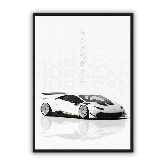 Widebody Lamborghini Huracan Poster