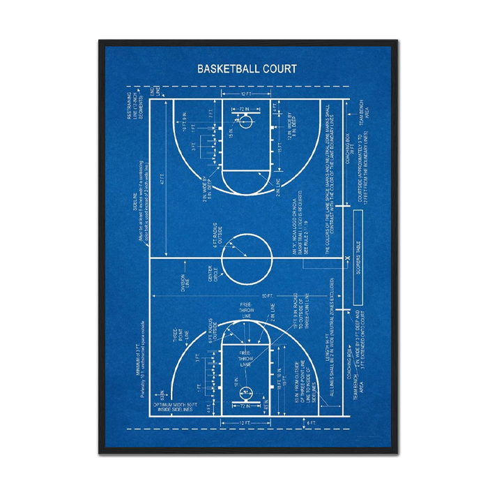 Basketball Court Poster