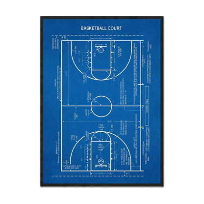 Basketball Court Poster