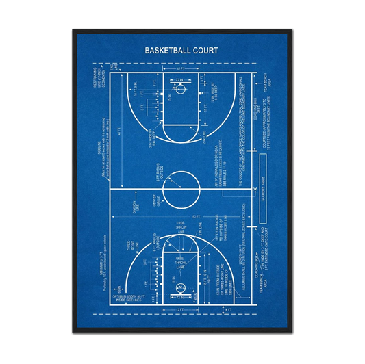 Basketball Court Poster