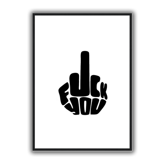 Middle Finger Poster